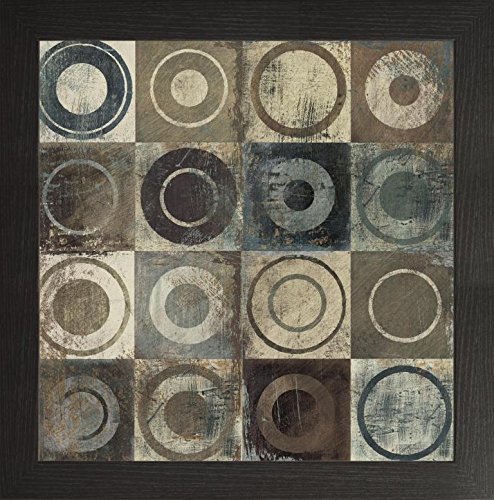 Frame Company Watson Range Modern Geometric Neutral I by Michael Mullan, Photo Frame - 5 x 5 Inches, Black