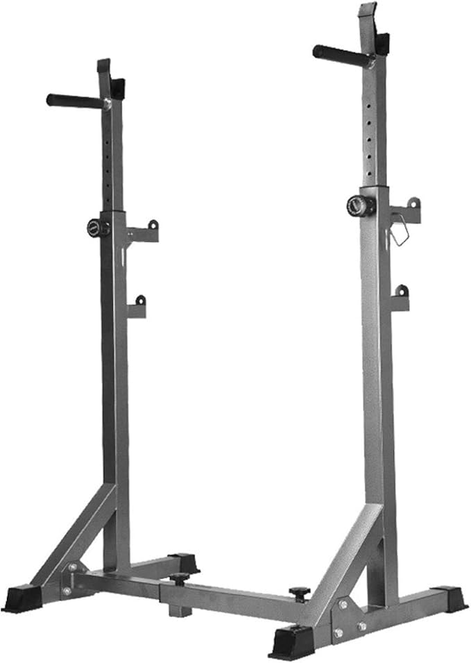 PPgejGEK 【US Delivery】 Squat Rack Stand Barbell Free Press