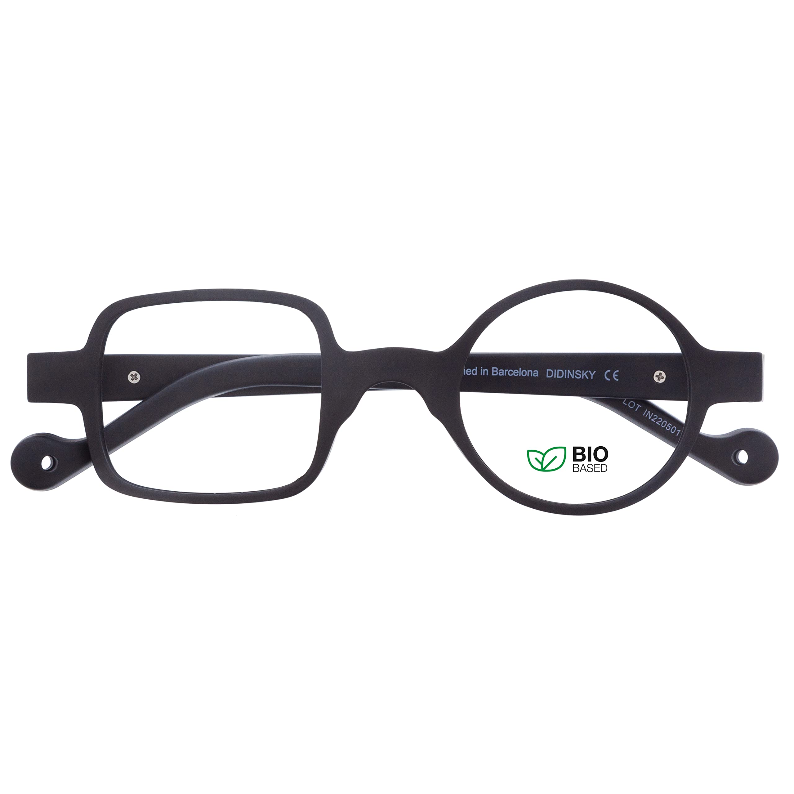 DIDINSKY CherryDIDINSKY readers presbyopia reading glasses anti blue light for men and women. Rubber touch, flexible temples and anti-reflective lenses. Graphite +0.0 - DALI BIO