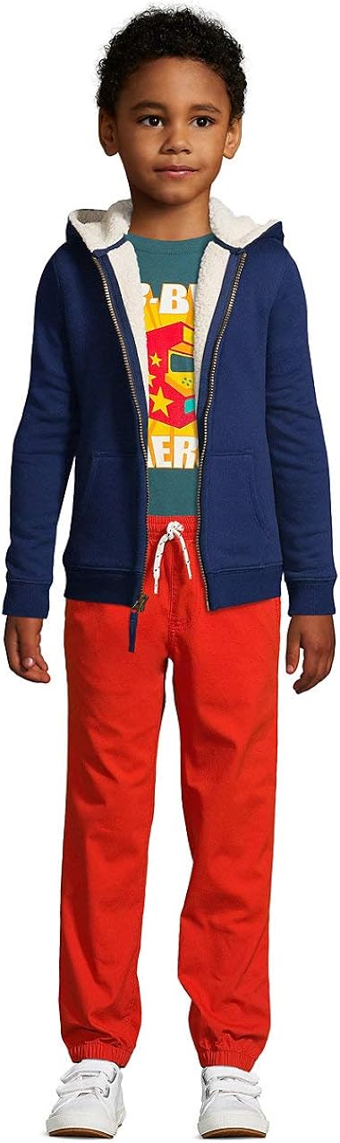 Lands' End Kids Sherpa Lined Zip Hoodie: Clothing