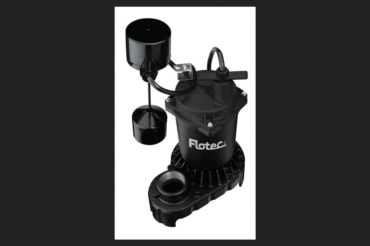 Flotec Submersible Sump Pump 1/3 Hp 1-1/2 
