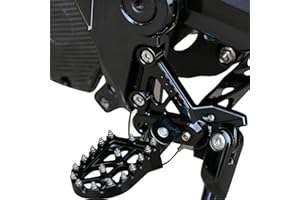 CHANGCHENG Dirt Bike Foot Pegs Footrests CNC for Talaria Footpegs Aluminum for X3/MX3/MX4/MX5 Electric Dirt Bike Black