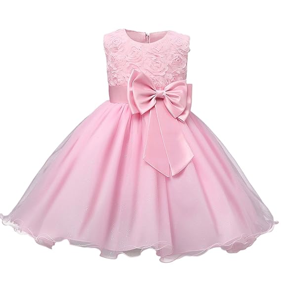 light pink long frock