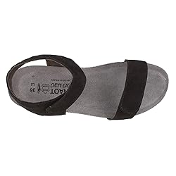 NAOT Footwear Women's Alba Black Velvet Nubuck