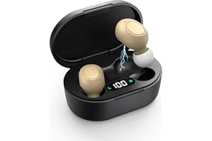 Sollman Hearing Aids for Seniors - Hearing Aid Rechargeable for Hearing Loss with Intelligent Noise Reduction,Invisible Audien Hearing Amplifier with Volume Control and Portable Charging Case