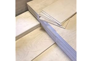 3mm 1/8" x 12" x 20" B/BB Baltic Birch Plywood (15pcs) - Perfect for Arts & Crafts, School & DIY Projects, Drawing, Painting, Wood Engraving, Burning & Laser Projects - Cherokee Wood Products