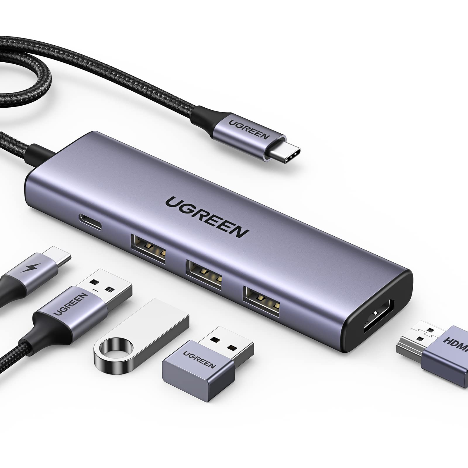 UGREEN Revodok 1061 USB ハブ 6 1 4