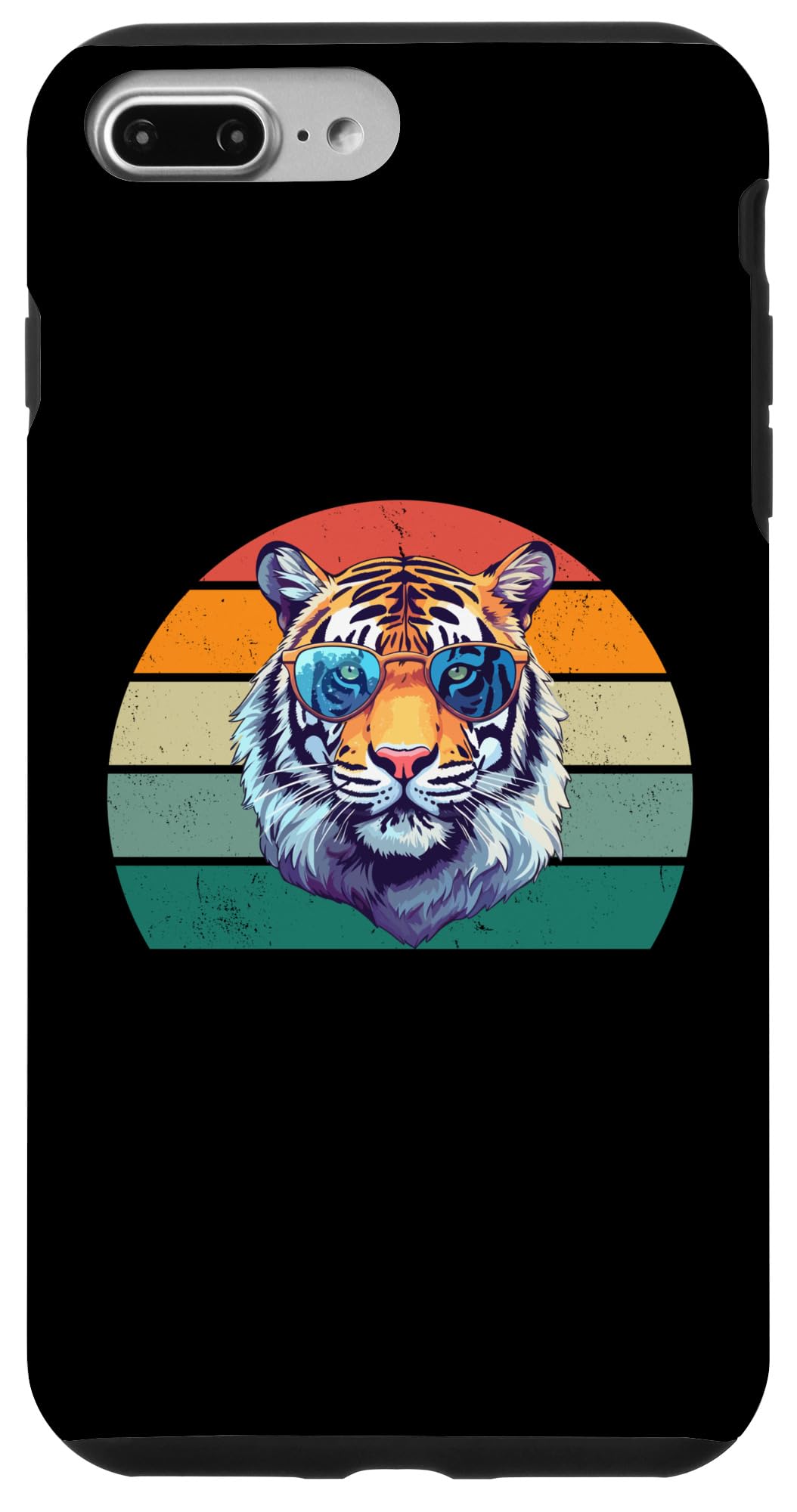 iPhone 7 Plus/8 Plus Cool Tiger In Sunglasses - Retro Funny Tiger Lover Case