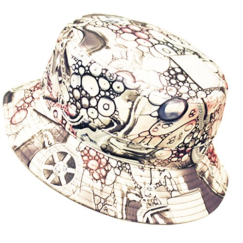E-Flag Fashionable Unisex Printed Pattern Bucket Hat (BK2108GRAY)