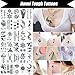 120 Sheets Fake Tattoos Temporary Tattoo Stickers for Women Men Girls Kids Tiny Black Flower Word Sexy Temp Tattoos Small Body Art Decal Designs for Face Hand Neck Wrist Arm Back Chest Decorations