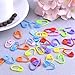 Shappy 120 Pieces Knitting Crochet Locking Stitch Markers Stitch Needle Clip, 10 Colors