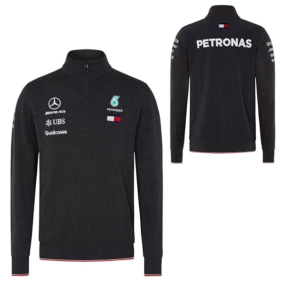2018 Mercedes-AMG F1 Lewis Hamilton Half Zip Knitted Jumper by Tommy Hilfiger: Amazon.co.uk 