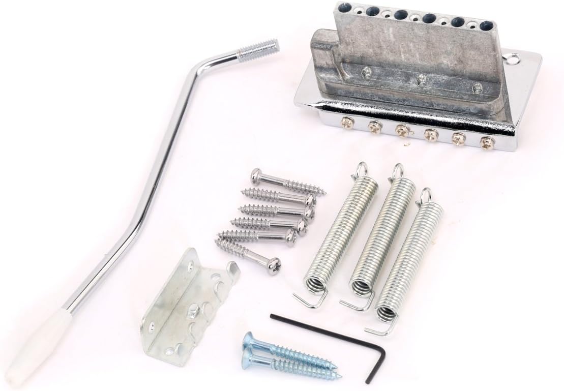 Musiclily 52.5mm Tremolo Bridge for Strat Electric Guitar Replacement,Chrome - Image 3