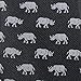 MENDEPOT Rhinoceros Necktie With Box Microfiber Jacquard Rhino Pattern Men Wedding Suit Accessory Gift Tie