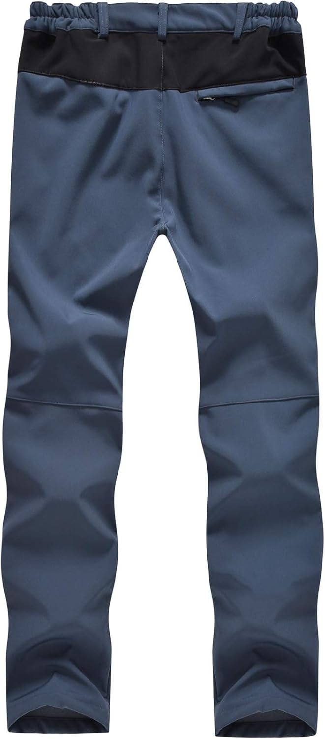 TBMPOY Women's Outdoor Softshell Pants Waterproof Quick Dry Fleece Lined Hiking Cargo Pants: Clothing