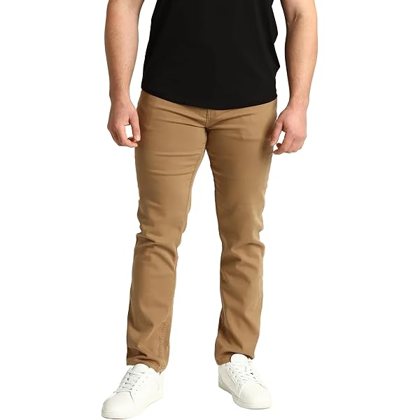 Arizona Original Flex Chino Pants (Black, 26W x 29L) at Amazon