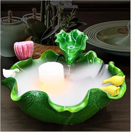 Keoa Fontaine Dintérieur Lotus Relaxation Deau Polyrésine