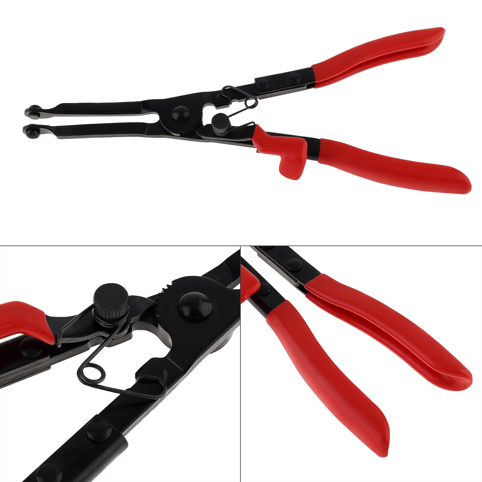 Omninmo High Carbon Steel Anti Slip Handle Exhaust Pipe Clamp Spreader Plier, C-Type Clamp Installation Plier
