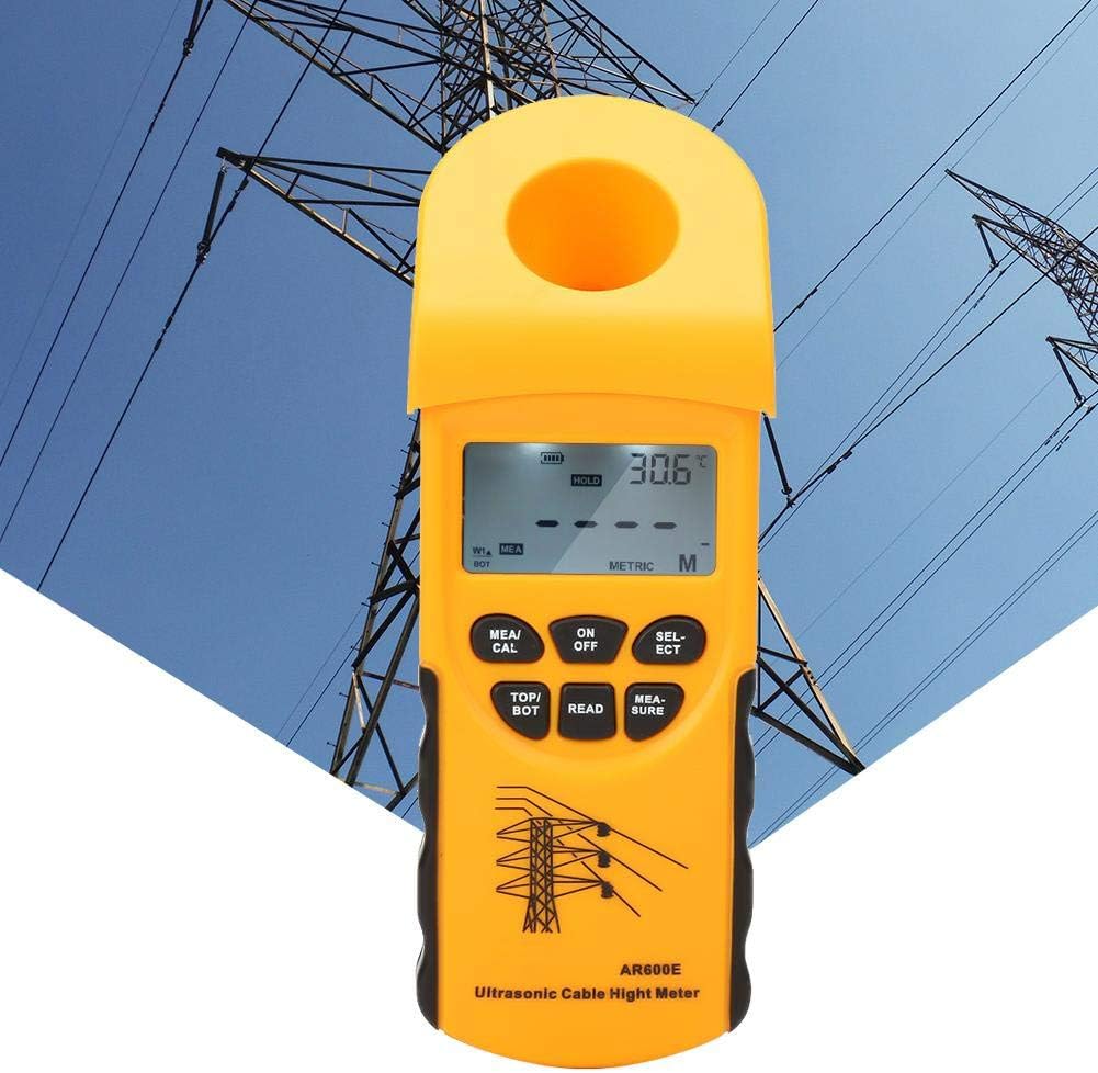 Wosume SMART SENSOR AR600E LCD Display 6 Cables Measurement Ultrasonic Cable Height Meter - Image 3
