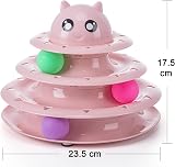 Suhaco 21 Pack Cat Toys Indoor Interactive Kitten Toy Roller 3 Level Pink view 6