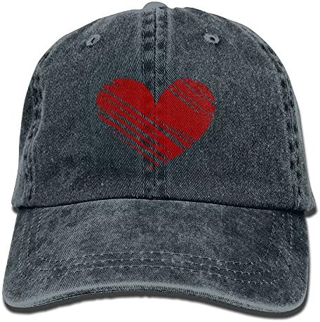 Red Heart Valentine's Day Baseball Cap For Men and Women - Cotton Classic Plain,Unisex Cotton Hat,Adjustable &amp; Unstructured For Max Comfort | Low Profile Polo Style