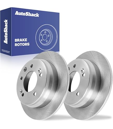 AutoShack Drilled & Slotted Brake Rotors – Rear Kit For Hyundai Tucson & Kia Sportage | PR1082106LR