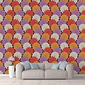 Wall Mural Beautiful Pattern Colorful Texture Removable Self-Adhesive Large Wallpaper - 66x96 inches