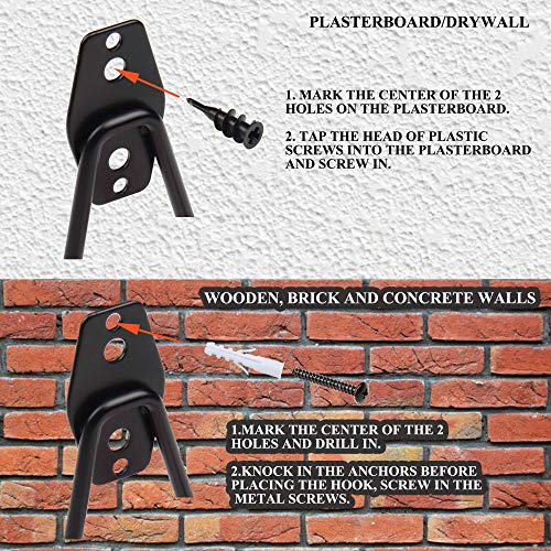 Garage Hooks Garage Hangers, Steel Utility Hooks, Easy to Install