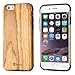 iPhone 6S Plus Case, iPhone 6 Plus Case, B BELK [Air To Beat] [Slim Matte] Non Slip Wood Tactile Extra Grip Rubber Bumper [Extremely Light] Soft Wood Back Cover TPU Case, Teak
