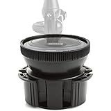 Universal Adjustable Vehicle Cup Phone Holder Adapter with Suction Mount Surface by USA Gear &ndash; Will Hold Smart Phones , Tablets , Dash Cams , GPS's , Radar Detectors , MP3 Players and More