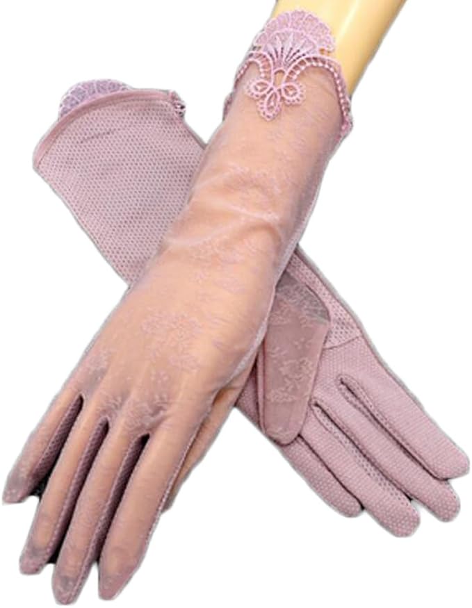 Women Lace Sun Protective Gloves Wedding Gloves Driving