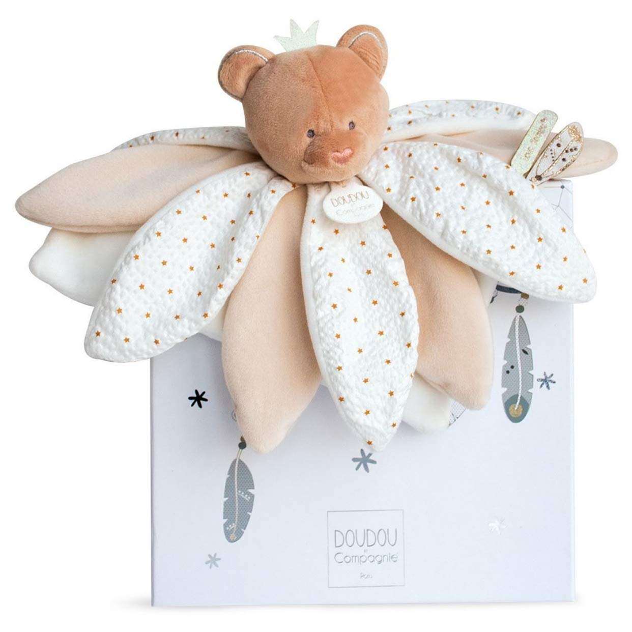 Doudou et Compagnie DC3549 ATTRAP-Dream Bear Pet Doudou, Beige, Plain