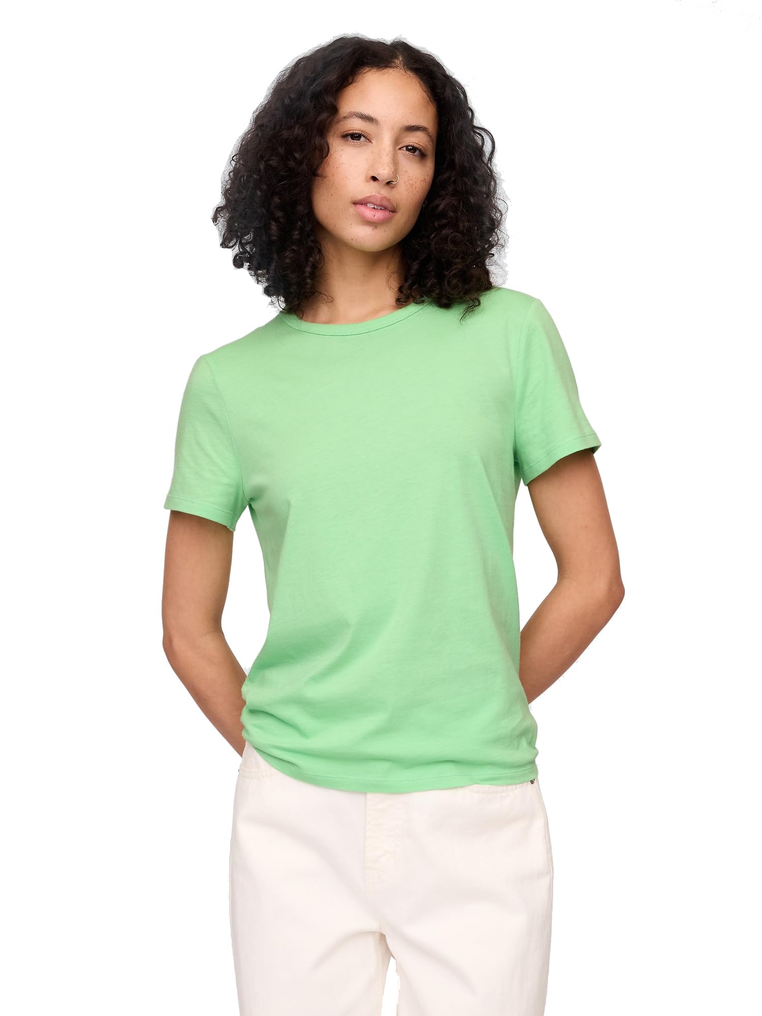 GAP Womens Favorite Crewneck Tee T-Shirt Julep Green XXL