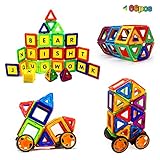 Magtimes Magnetic Construction Toys Building Blocks Educational Toys, Construction Building Tiles Educational Stacking Toys for Toddlers and Adults