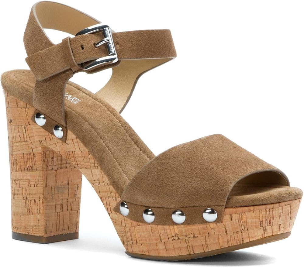 michael kors suede platform sandals