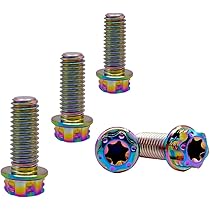 1 / 5 satton⭐︎ RISON Titanium Bolts M10 x 1.5 x 20 mm Titanium Screws Torx