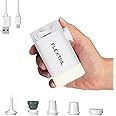 FLEXTAILGEAR Electric Air Pump MP2Plus Ultralight Portable Air Pump Rechargeable Small Battery Air Mattress inflator with Camping Lantern for Sleeping Pads, Travel, Pool Floats, Inflatable Toys White