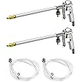 QWORK Spray Gun, 2 Pack Aluminum Pneumatic Air Engine Cleaning Washer Gun Kit Tool, 1/4"