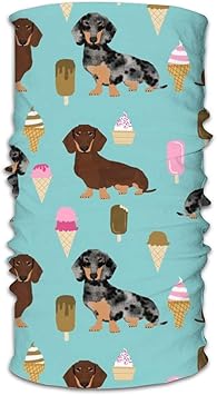 Amazon Co Jp Doxieアイスクリーム生地ダックスフント犬とアイスクリーム生地ブルーミント フェイスマスク ヘアバンド 風 防塵マスク 多機能チューブ型 バンダナ ターバン ヘッドバンド 帽子 男女兼用 ネックガード Variety Head Scarf マジックスカーフ リストバンド
