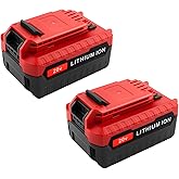 ADVTRONICS 2 Pack 5.0Ah 20V Replacement Battery Compatible with Porter Cable 20V Battery PCC685L PCC680L PCC681L PCC682L PCC6