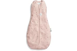 ergoPouch Cocoon Swaddle Sack 1.0 TOG - Baby Sleep Sack, Gentle Snug Fit Helps Calm Startle Reflex, Ideal for Arms In/Out Sleeping, Soft Breathable Fabric for Better Sleep (0-3 Months, Daisies)