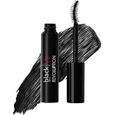 Black Up Revolution Mascara Maxi Volume Lengthening Curl Mascara Fiber Lash Curved Brush for Thick Defined Lashes Extremely Volumizing &amp; Push Up Effect Long Wear Eye Makeup for Dramatic Lash Look