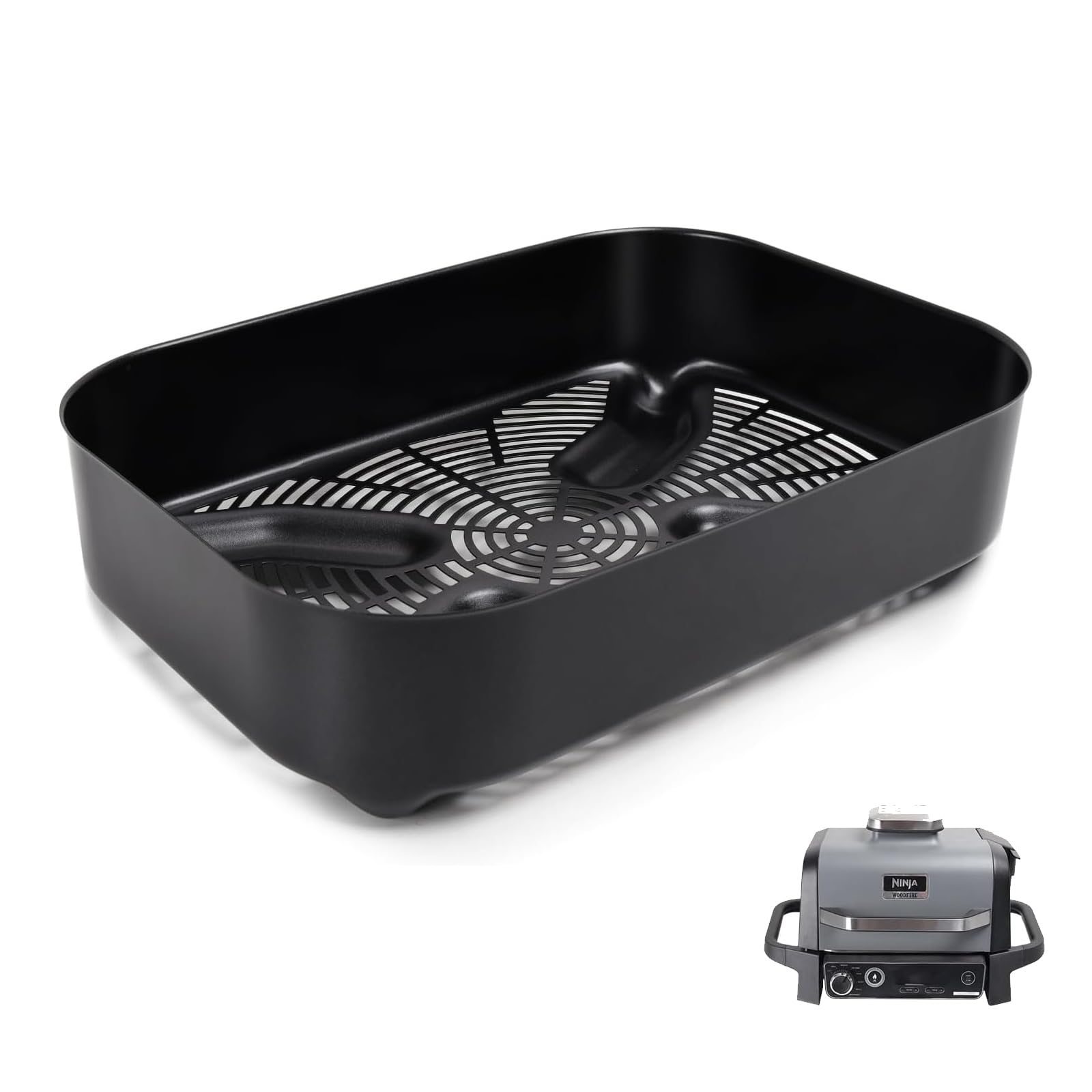 Photo 1 of BMMXBI XSKCRSPBKT Combo Crisper Basket for Ninja OG751 OG701 Grill 7-1 Woodfire Outdoor Series, Non-Stick Air Frying Basket for Ninja OG700 Series Accessories, 2.5-Quart Capacity