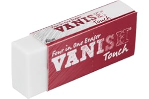Acurit Vanish Touch Artist Eraser, Latex-Free - Soft, Flexible Pencil Erasers, Sketching Supplies W/Protective Sleeve - Graph