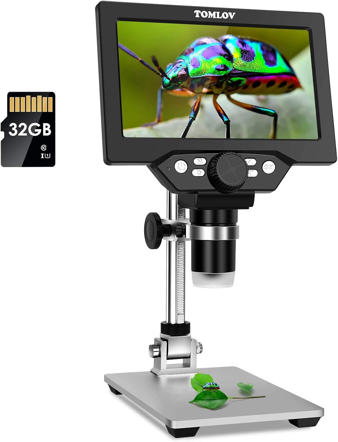 TOMLOV 7" LCD Digital Microscope with 32GB SD Card Amazon.co.uk