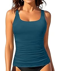 Aqua Eve Tankini Tops for Women Swimwear Top Only