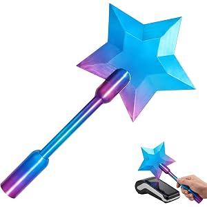 Magic Wand Credit Card Holder, Credit Card Wand, Random Gradient Color Design Tap to Pay Wand, 3D Printed Star Magic Wands Di