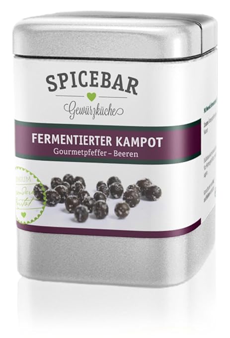 Spicebar Fermentierter Kampot Pfeffer, Gourmetpfeffer - Beeren (1 x 60g)