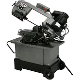 JET 7" x 10-1/2" Metal Cutting Mitering Horizontal/Vertical Band Saw, 1 HP, 115/230V 1Ph (HVBS-710S)
