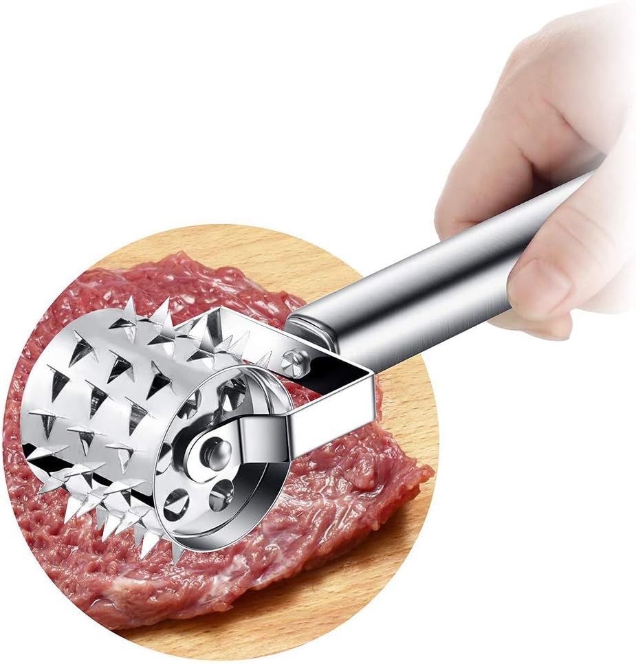 Kukakoo'Household Hand Tool， Stainless Steel Beef Steak Pork Fish Meat Hammer Tenderizer Kitchen Mallet Tool